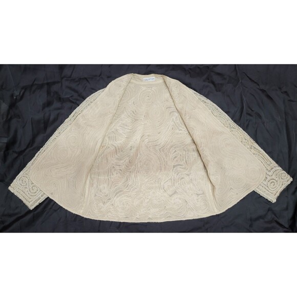 Vtg 1981 Halston Couture Collector Hand Beaded Bugle Jacket - Picture 3 of 16